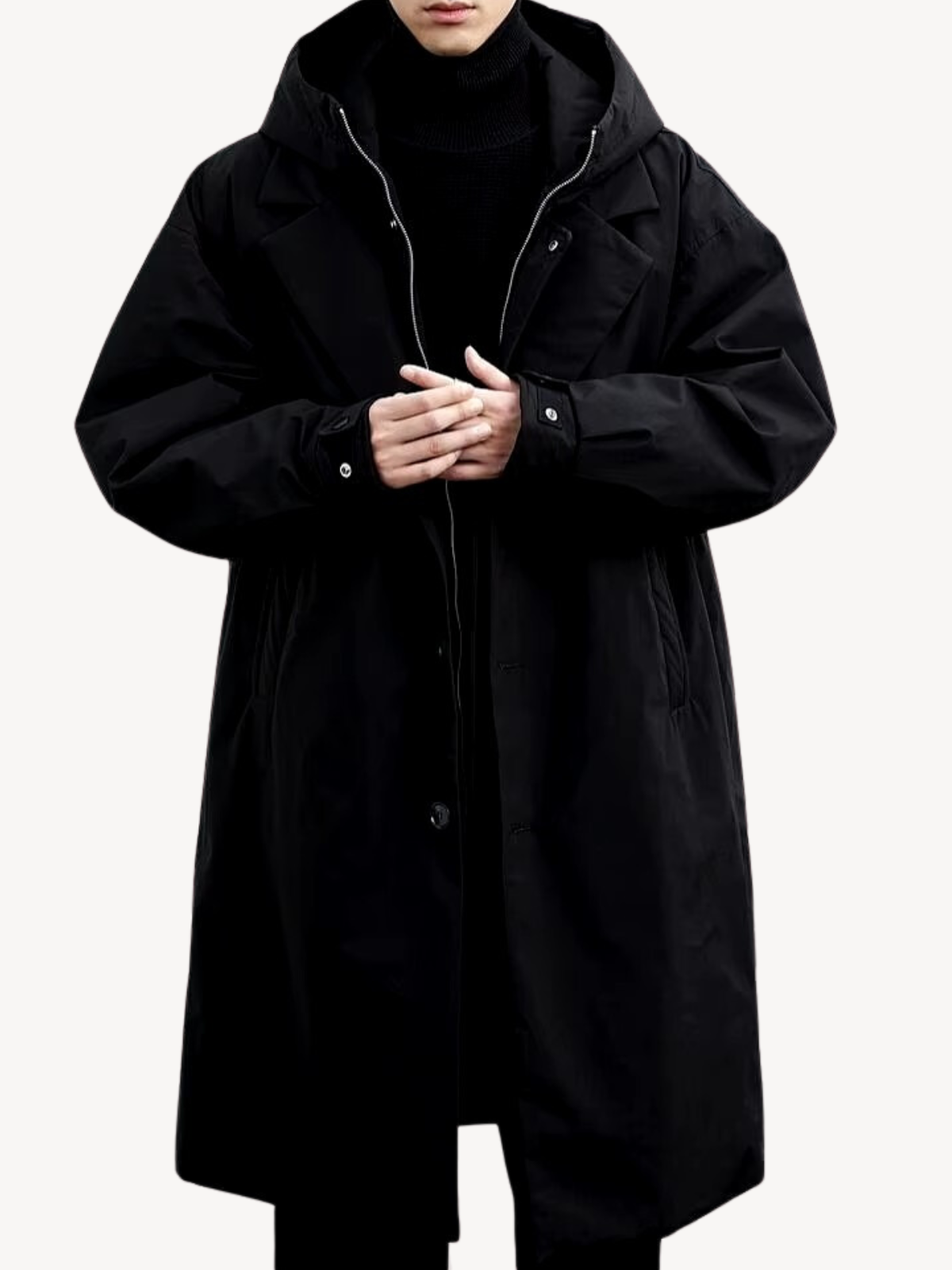 FELIX™ | ELEGANTER HOODED TRENCHCOAT