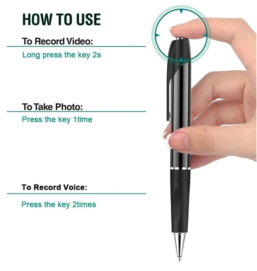 SpionPen™- Pen met Verborgen Camera