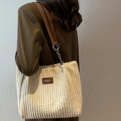 Tessa™ - Corduroy Fluwelen Katoen Tas