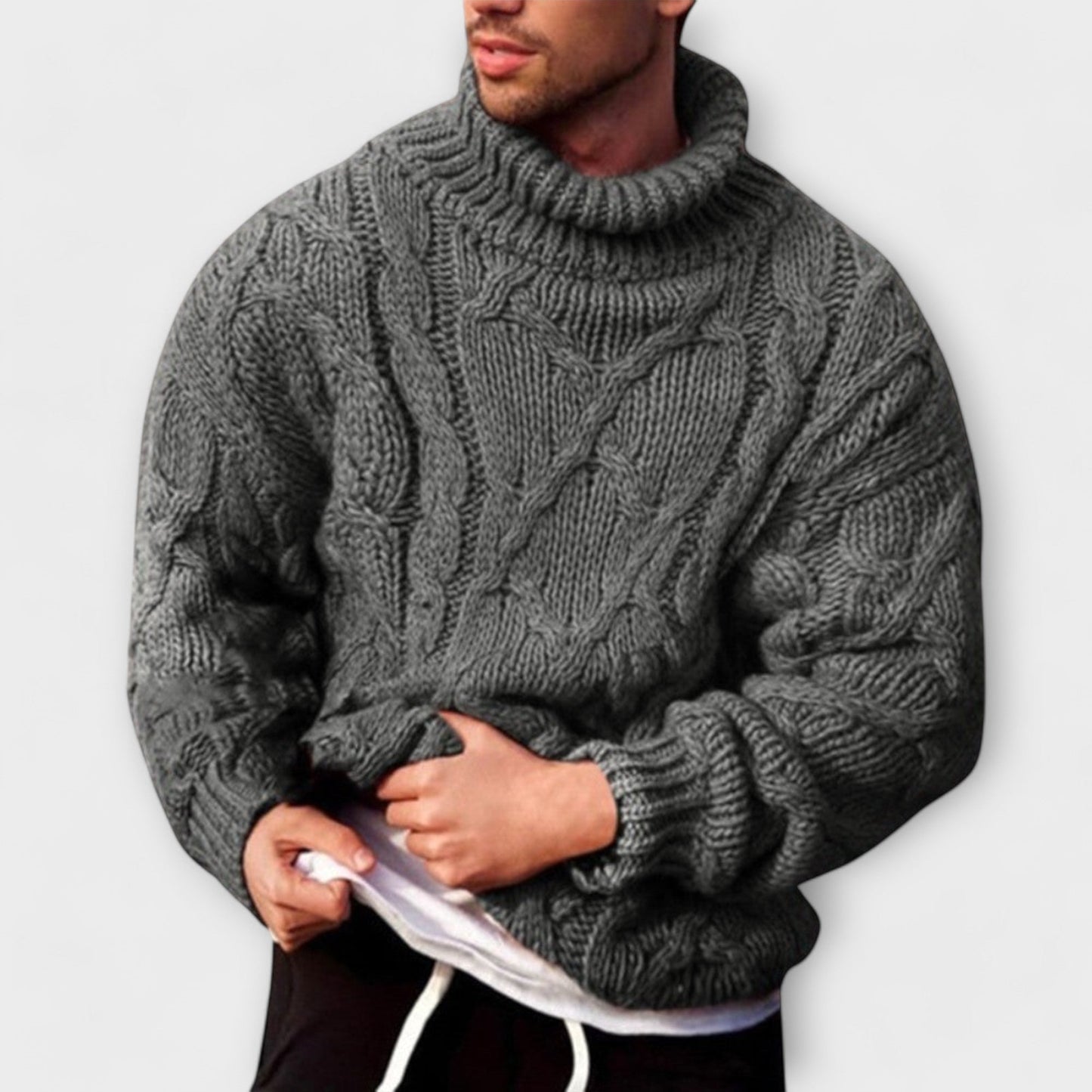 Arvido | Premium Strick-Rollkragenpullover