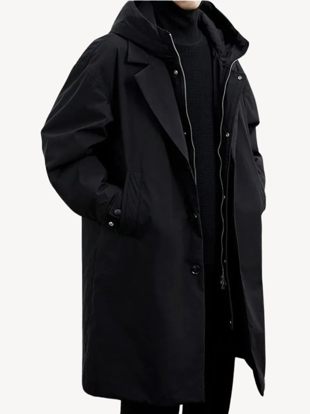 FELIX™ | ELEGANTER HOODED TRENCHCOAT