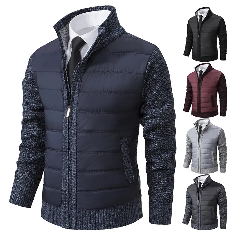 Klassische Herren-Winterstrickjacke