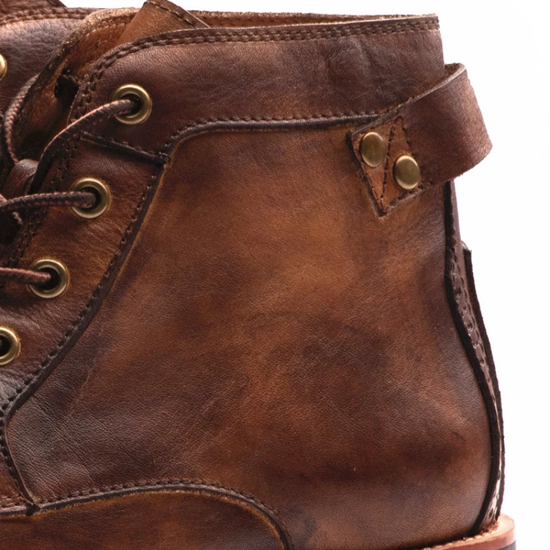 Cassian | Retro Rundnase Herrenstiefel