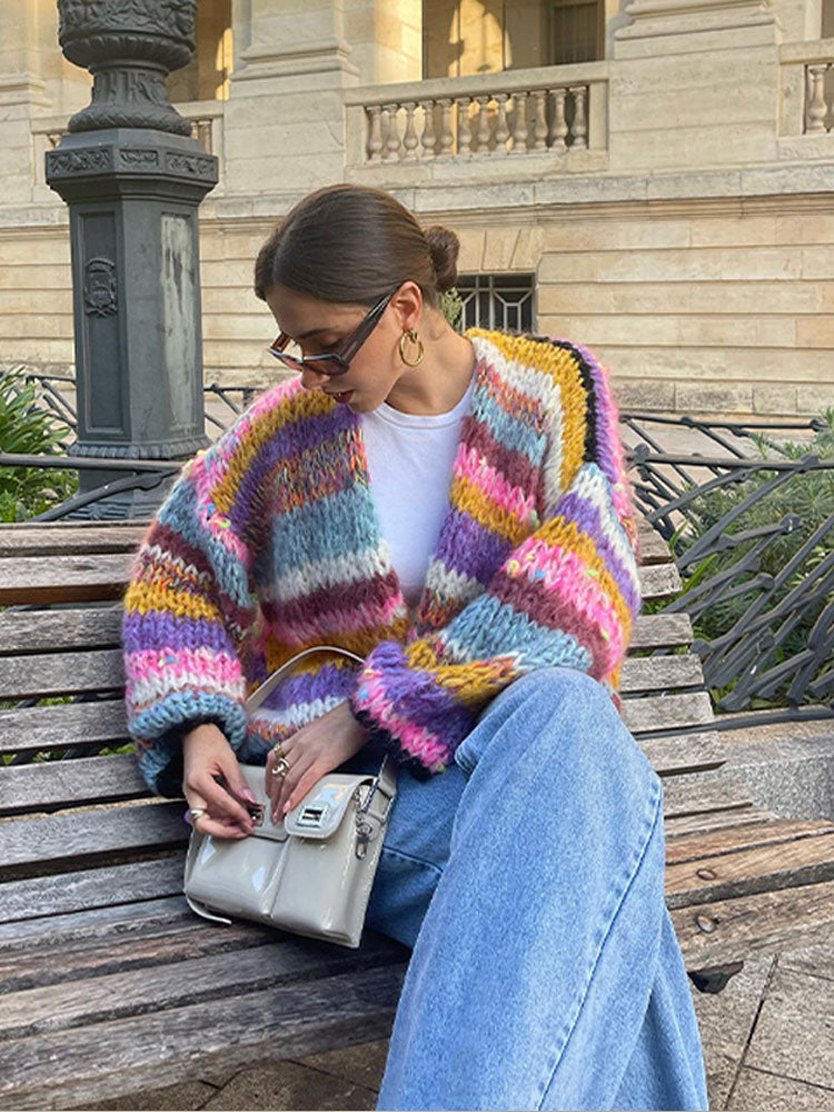 VIVIEN™ | FARBFROHER STRICKPULLOVER