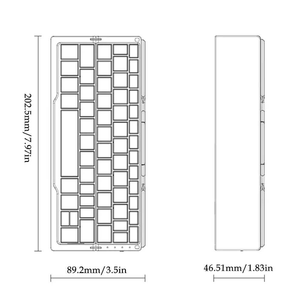 FlexiTap™ - Opvouwbaar Draadloos Toetsenbord